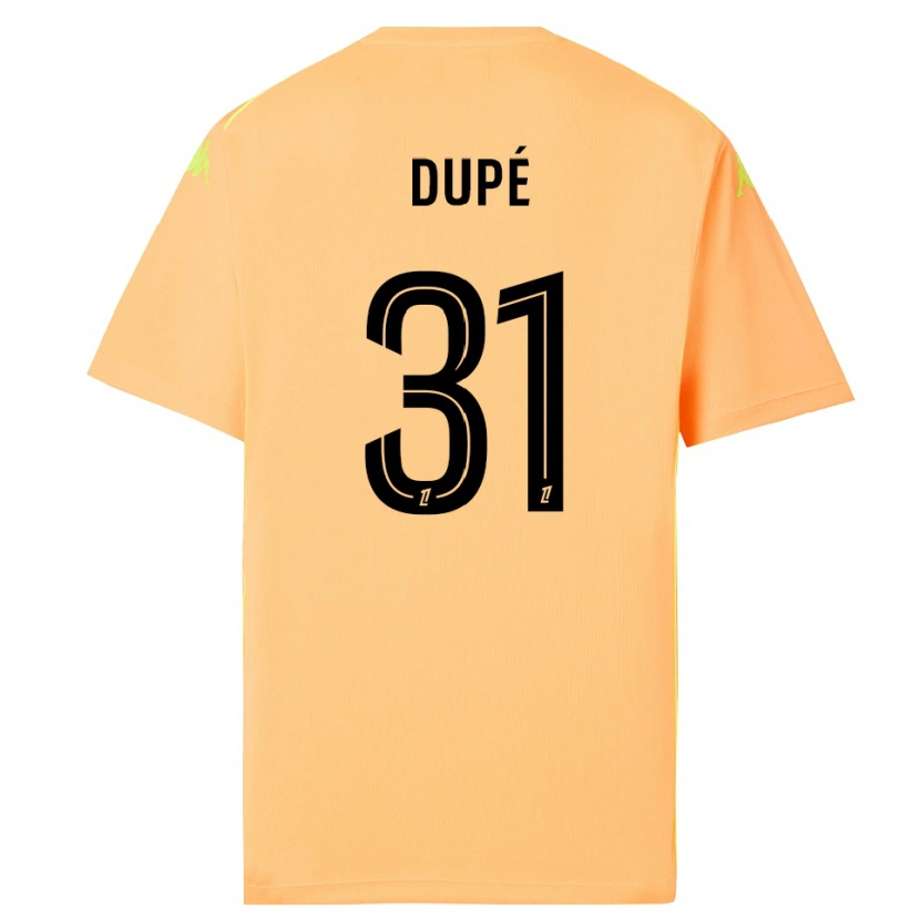 Danxen Heren Maxime Dupé #31 Licht Oranje Zwart Keepersshirt 2025/26 T-Shirt
