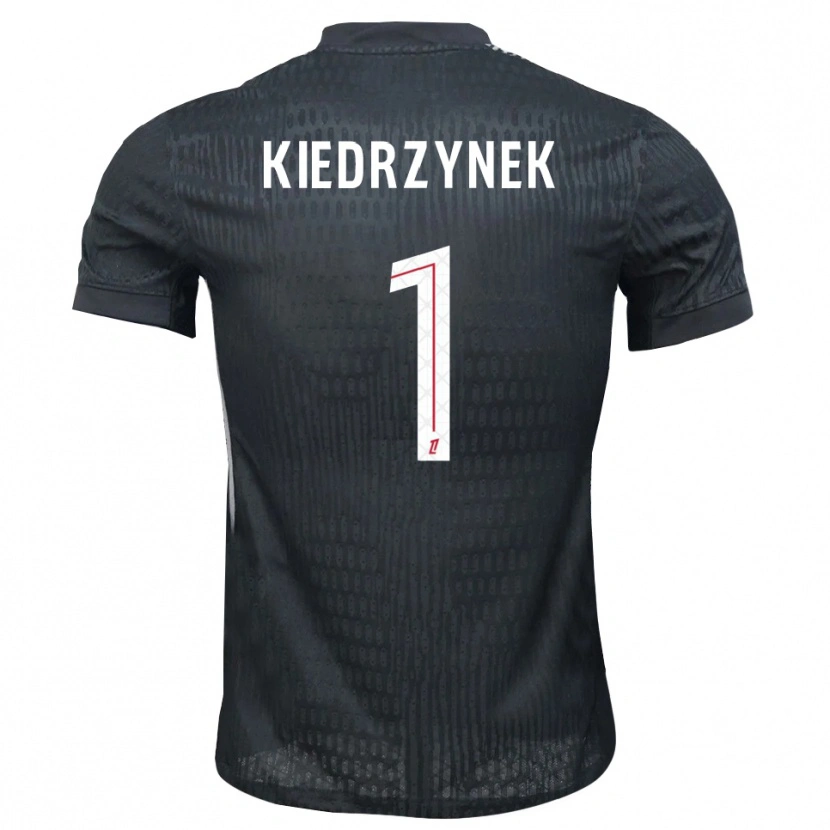 Danxen Heren Katarzyna Kiedrzynek #1 Donkergrijs Zwart Keepersshirt 2025/26 T-Shirt