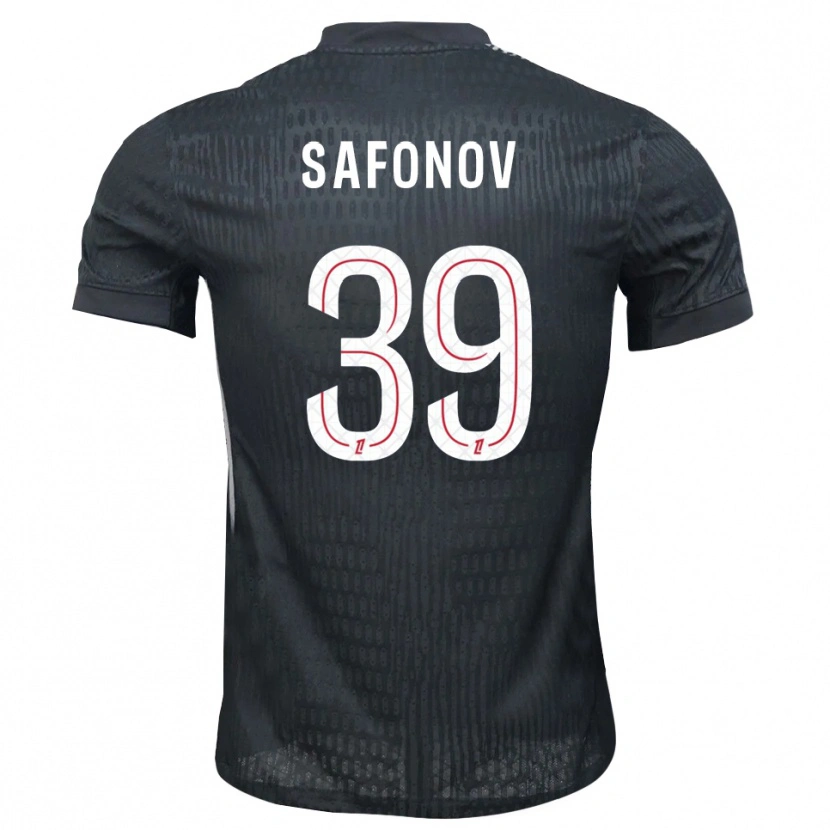 Danxen Heren Matvey Safonov #39 Donkergrijs Zwart Keepersshirt 2025/26 T-Shirt