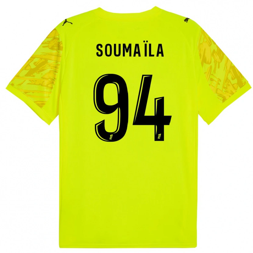 Danxen Heren Soumaïla Sylla #94 Fluorescerend Groen Geel Keepersshirt 2025/26 T-Shirt