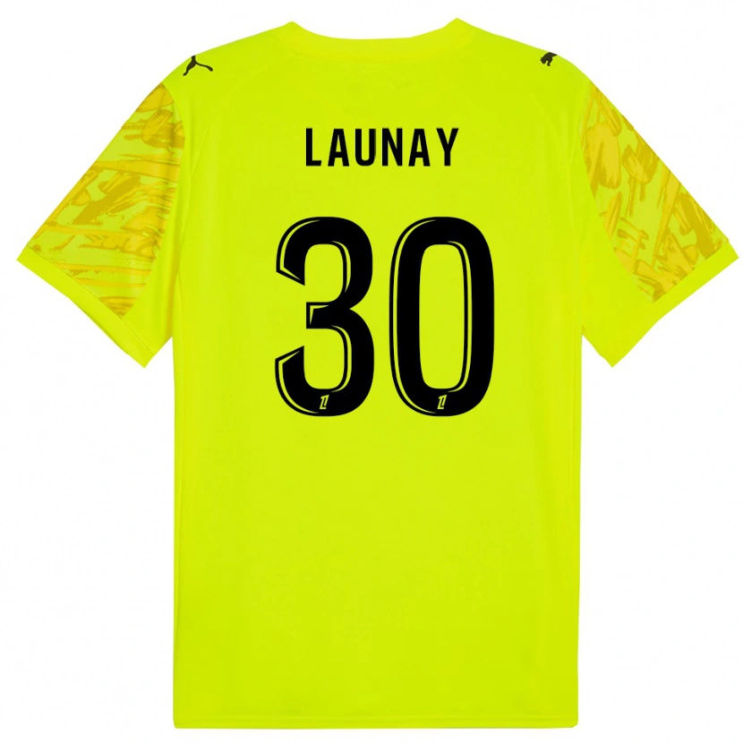 Danxen Heren Elisa Launay #30 Fluorescerend Groen Geel Keepersshirt 2025/26 T-Shirt