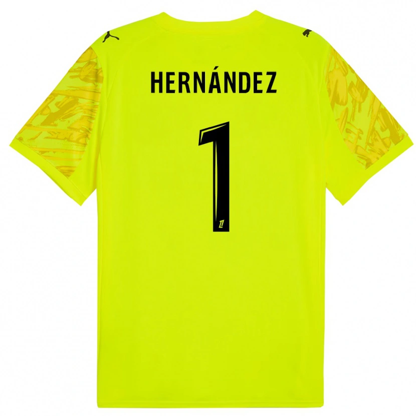 Danxen Heren Melvin Hernández #1 Fluorescerend Groen Geel Keepersshirt 2025/26 T-Shirt