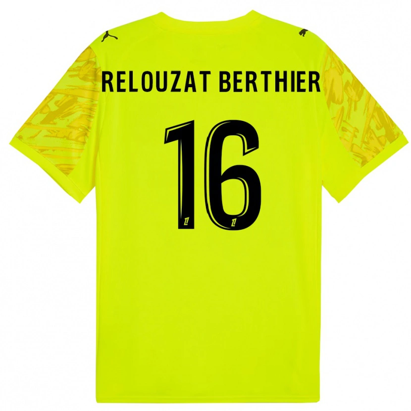 Danxen Heren Maxime Relouzat Berthier #16 Fluorescerend Groen Geel Keepersshirt 2025/26 T-Shirt