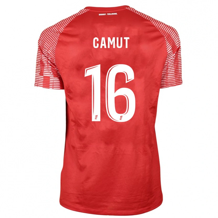 Danxen Heren Maël Camut #16 Rood Wit Keepersshirt 2025/26 T-Shirt