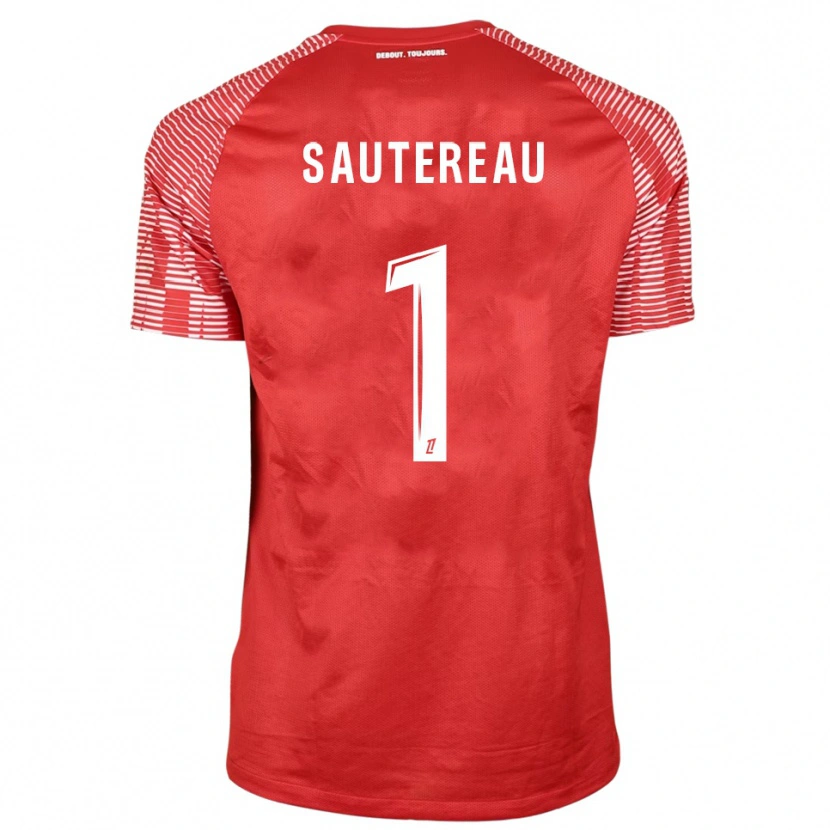 Danxen Heren Enzo Sautereau #1 Rood Wit Keepersshirt 2025/26 T-Shirt