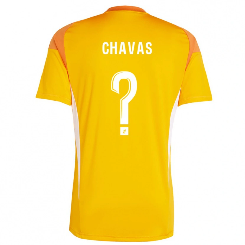 Danxen Heren Mylène Chavas #0 Licht Oranje Wit Keepersshirt 2025/26 T-Shirt