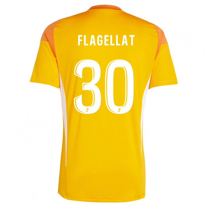 Danxen Heren Alizée Flagellat #30 Licht Oranje Wit Keepersshirt 2025/26 T-Shirt