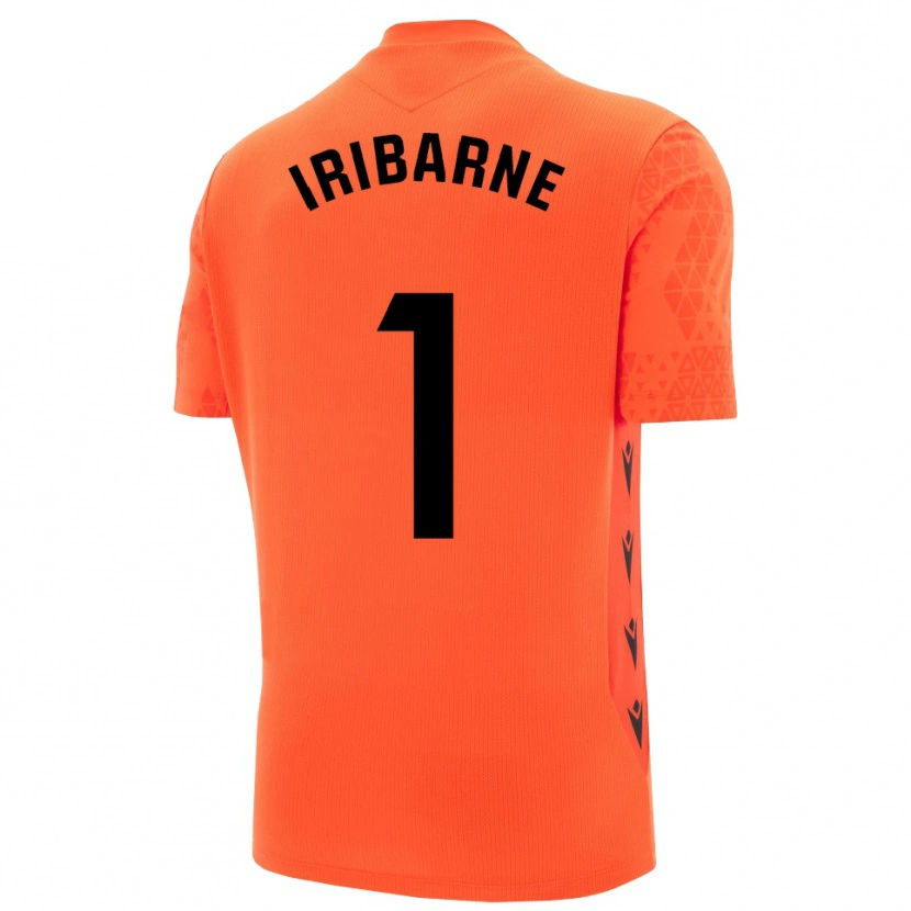 Danxen Heren Bruno Iribarne #1 Oranje Zwart Keepersshirt 2025/26 T-Shirt