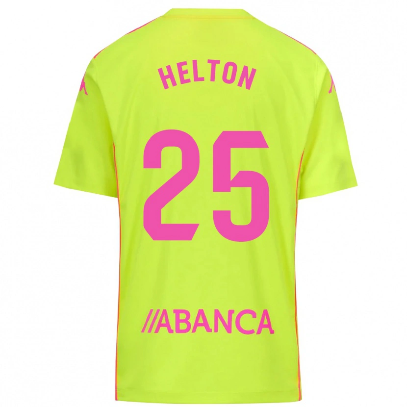 Danxen Heren Helton Leite #25 Geel Groen Keepersshirt 2025/26 T-Shirt
