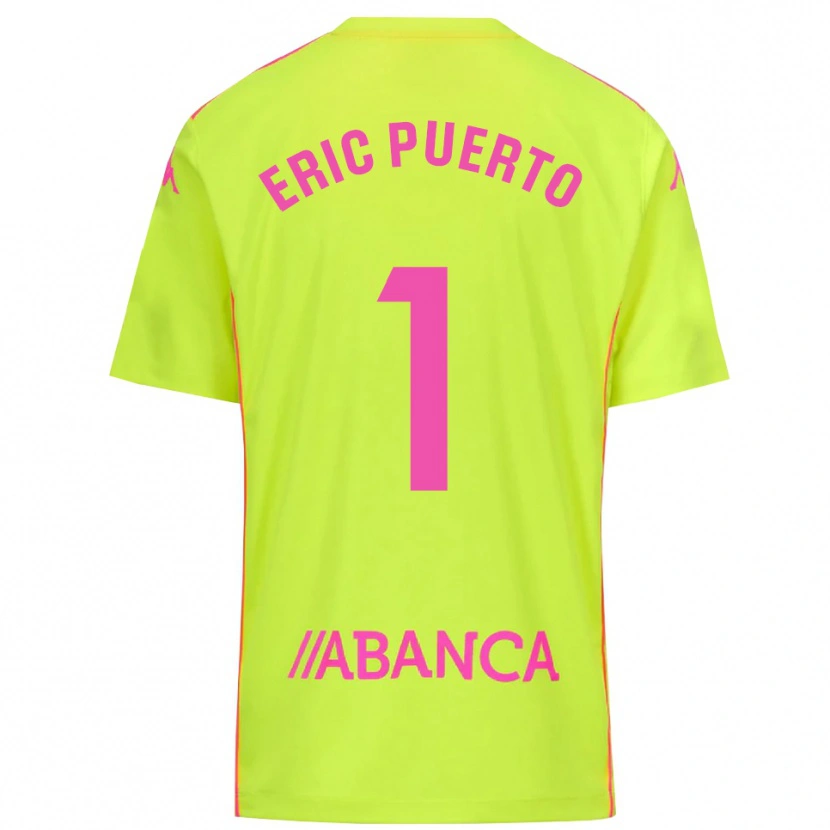 Danxen Heren Eric Puerto #1 Geel Groen Keepersshirt 2025/26 T-Shirt