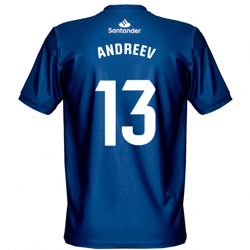 Danxen Heren Plamen Andreev #13 Koninklijk Blauw Wit Keepersshirt 2025/26 T-Shirt