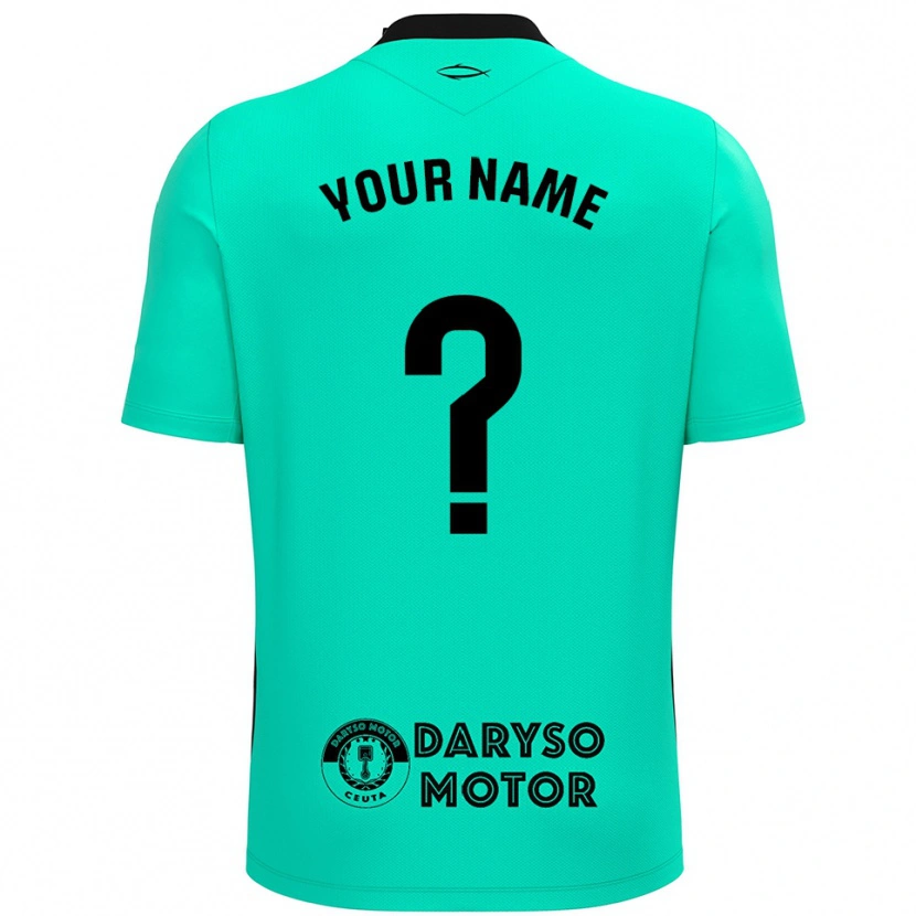 Danxen Heren AD Ceuta Turquoise Zwart Keepersshirt 2025/26 T-Shirt