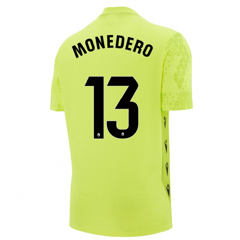 Danxen Heren Marc Monedero #13 Geel Groen Zwart Keepersshirt 2025/26 T-Shirt