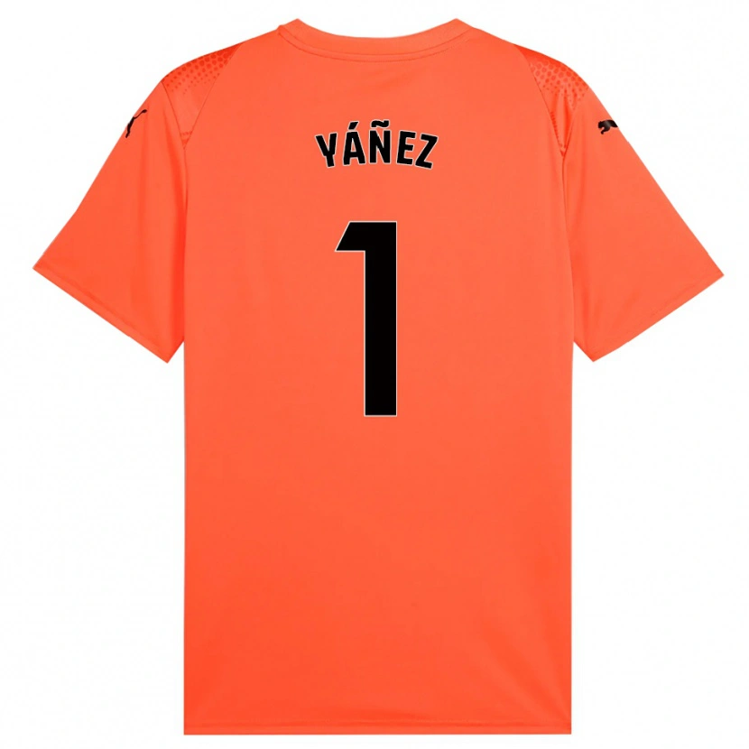 Danxen Heren Rubén Yáñez #1 Oranje Zwart Rood Keepersshirt 2025/26 T-Shirt