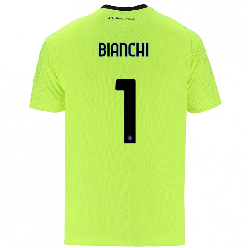 Danxen Heren Mattia Bianchi #1 Geel Groen Rood Keepersshirt 2025/26 T-Shirt