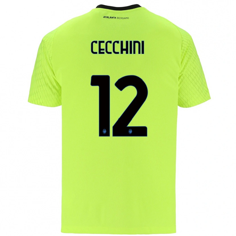 Danxen Heren Filippo Cecchini #12 Geel Groen Rood Keepersshirt 2025/26 T-Shirt
