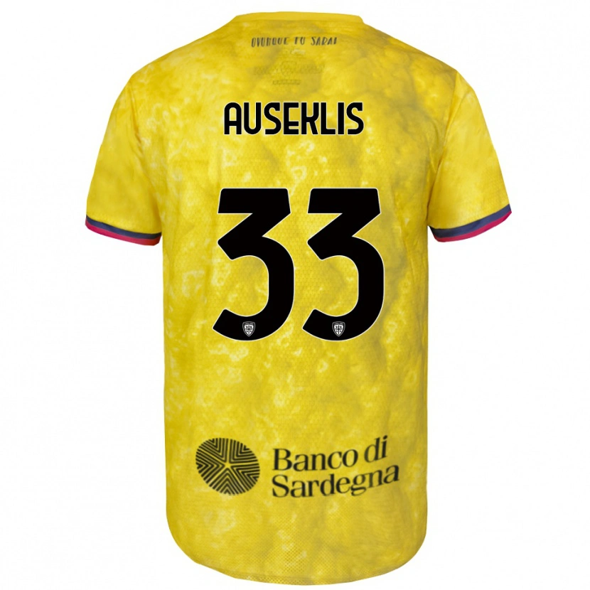 Danxen Heren Henrijs Auseklis #33 Geel Zwart Keepersshirt 2025/26 T-Shirt