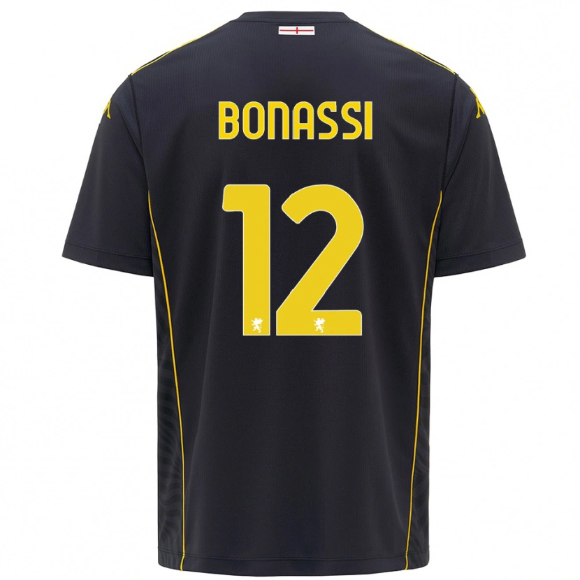 Danxen Heren Lorenzo Bonassi #12 Zwart Geel Keepersshirt 2025/26 T-Shirt
