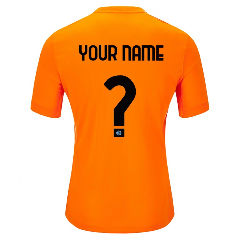 Danxen Heren Inter Milan Licht Oranje Zwart Keepersshirt 2025/26 T-Shirt