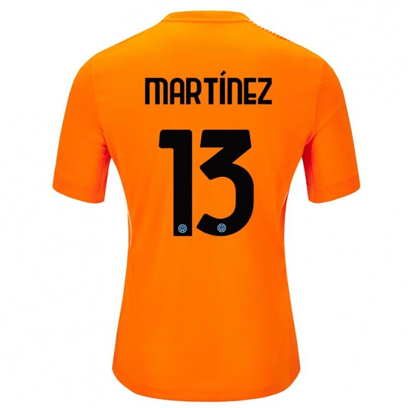 Danxen Heren Josep Martínez #13 Licht Oranje Zwart Keepersshirt 2025/26 T-Shirt