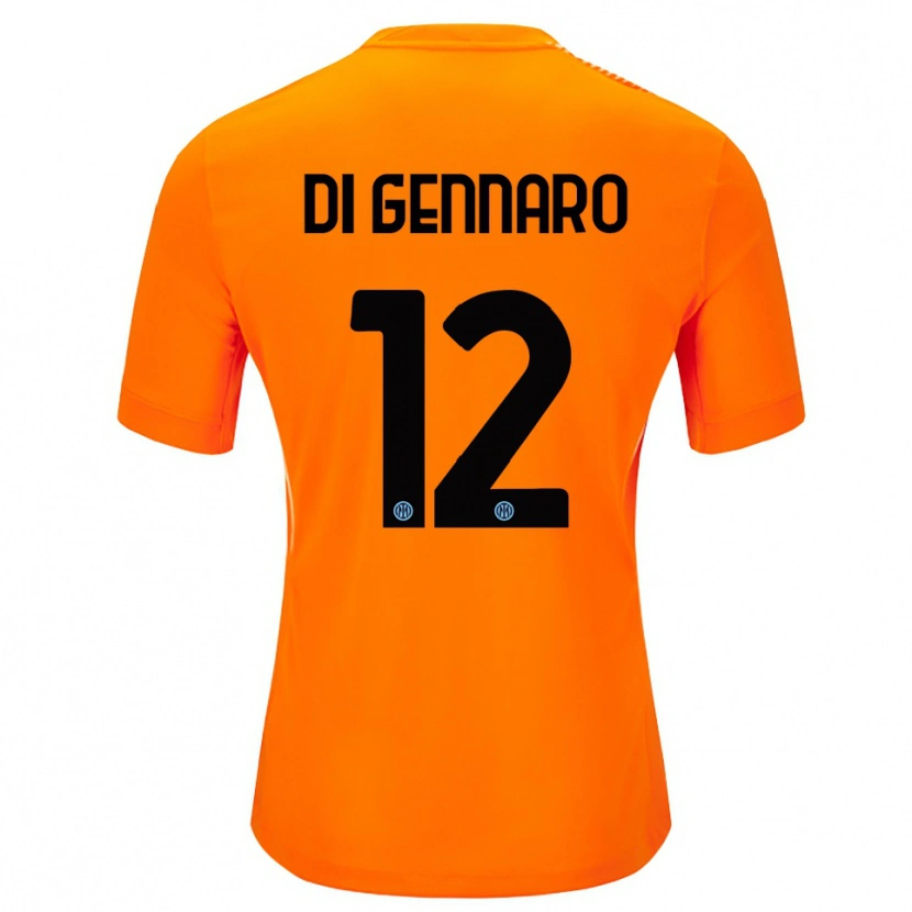 Danxen Heren Raffaele Di Gennaro #12 Licht Oranje Zwart Keepersshirt 2025/26 T-Shirt