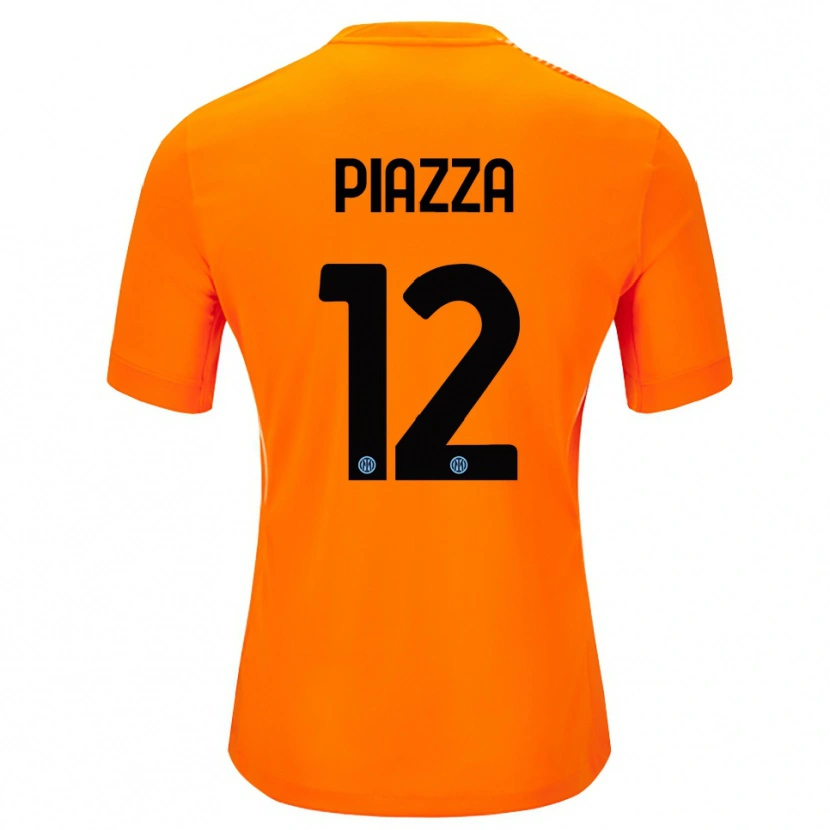 Danxen Heren Alessia Piazza #12 Licht Oranje Zwart Keepersshirt 2025/26 T-Shirt
