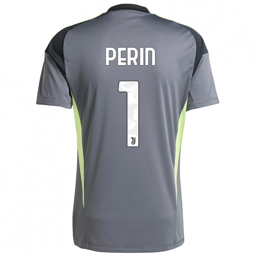 Danxen Heren Mattia Perin #1 Donkergrijs Wit Keepersshirt 2025/26 T-Shirt