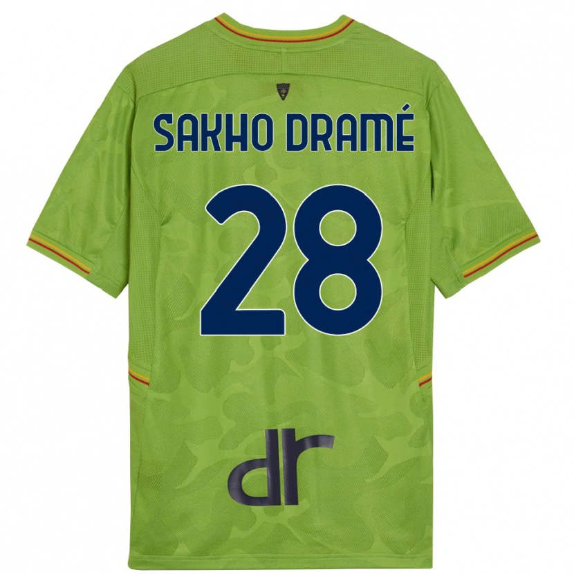 Danxen Heren Samba Sakho Dramé #28 Bos Groen Zwart Keepersshirt 2025/26 T-Shirt