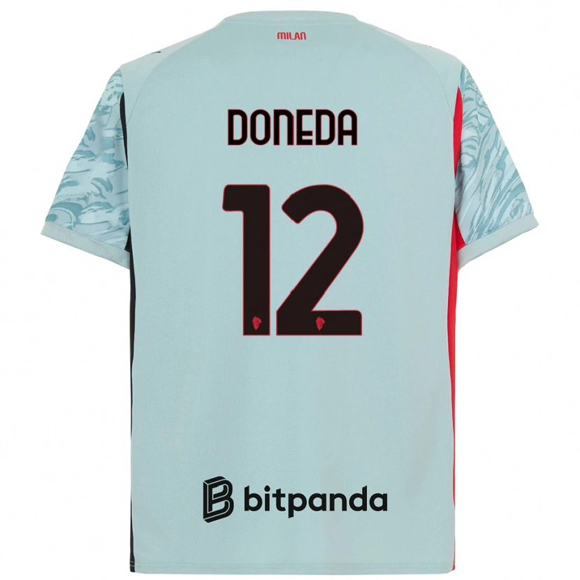 Danxen Heren Paolo Doneda #12 Licht Blauw Rood Keepersshirt 2025/26 T-Shirt