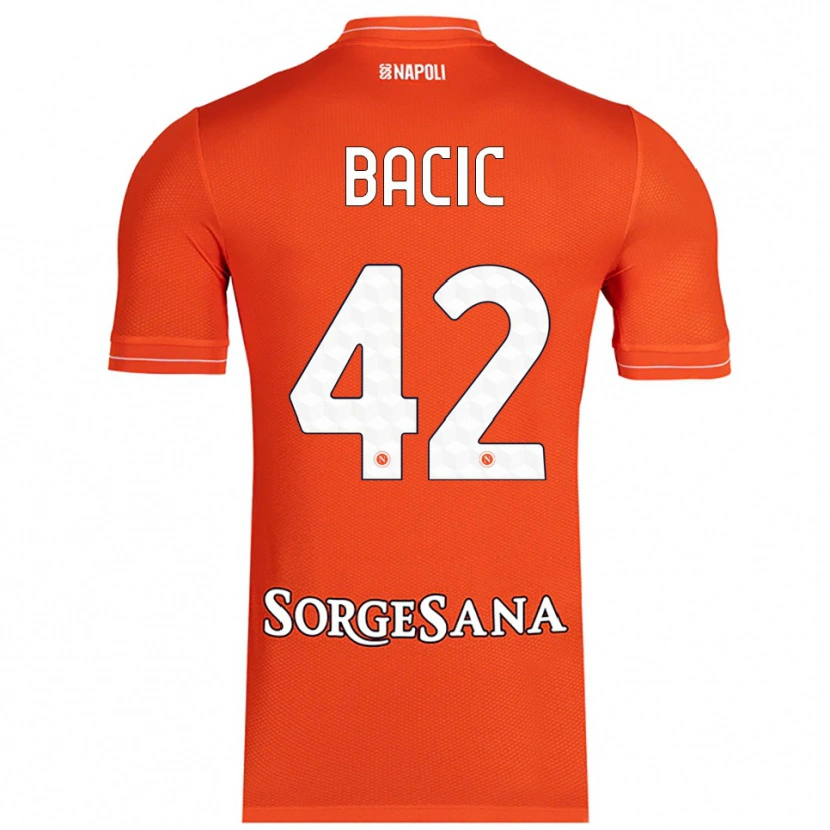 Danxen Heren Doris Bačić #42 Oranje Rood Wit Keepersshirt 2025/26 T-Shirt