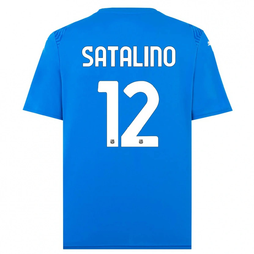 Danxen Heren Giacomo Satalino #12 Blauw Wit Keepersshirt 2025/26 T-Shirt