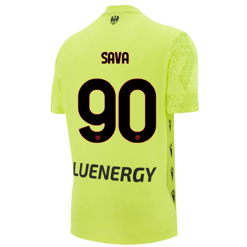 Danxen Heren Răzvan Sava #90 Groen Geel Zwart Keepersshirt 2025/26 T-Shirt