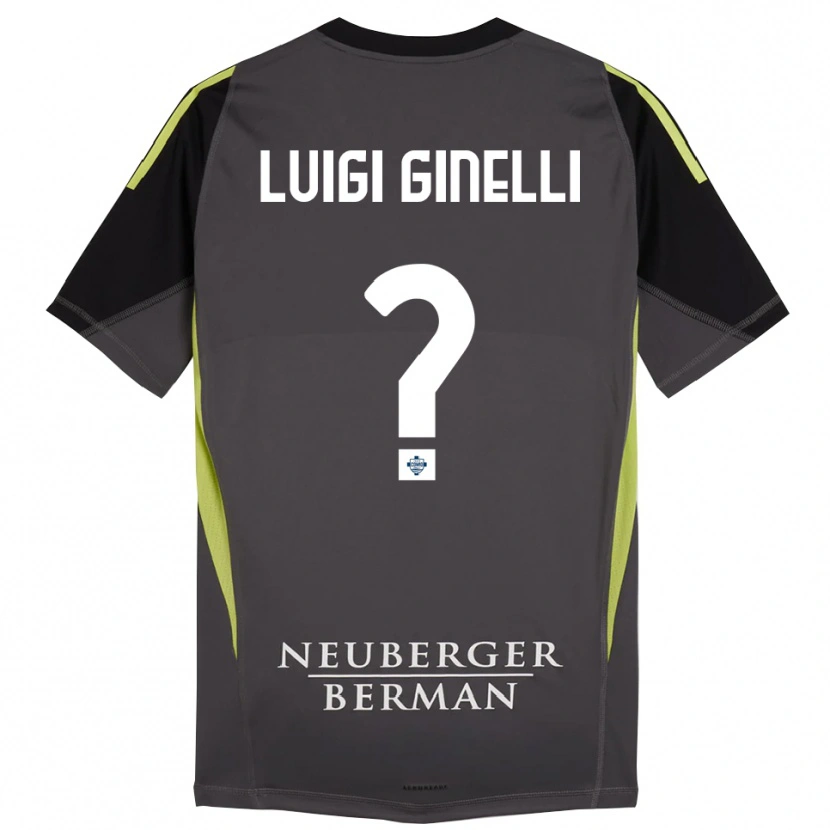 Danxen Heren Lorenzo Luigi Ginelli #0 Zwart Licht Groen Keepersshirt 2025/26 T-Shirt