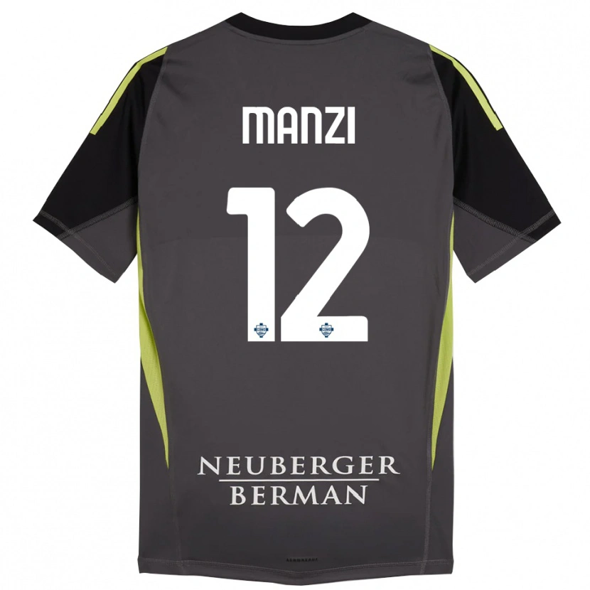 Danxen Heren Federico Manzi #12 Zwart Licht Groen Keepersshirt 2025/26 T-Shirt