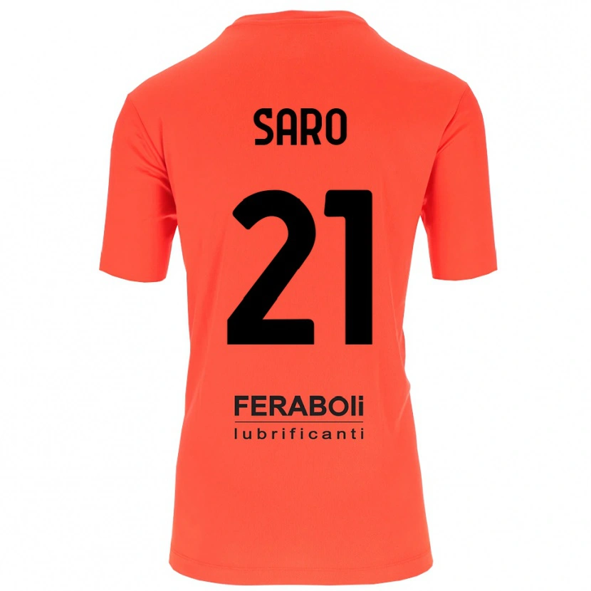 Danxen Heren Gianluca Saro #21 Oranje Rood Zwart Keepersshirt 2025/26 T-Shirt