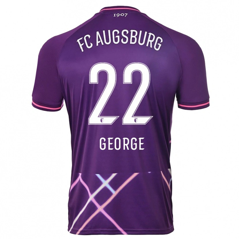 Danxen Heren Noah George #22 Paars Roze Keepersshirt 2025/26 T-Shirt
