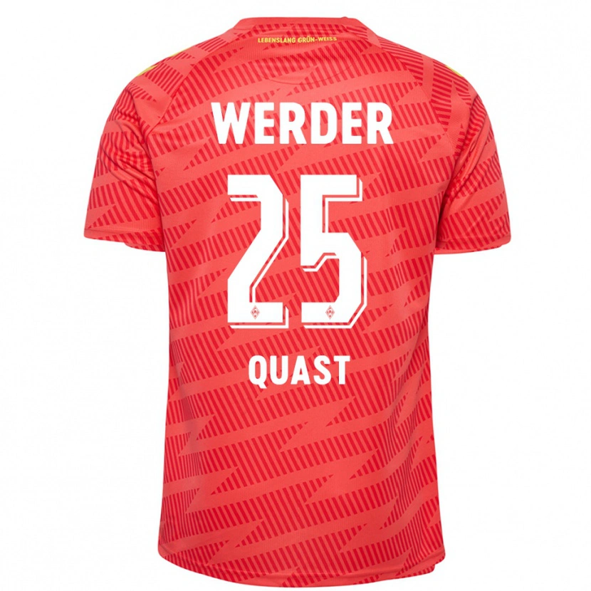Danxen Heren Soenke Quast #25 Rood Geel Keepersshirt 2025/26 T-Shirt