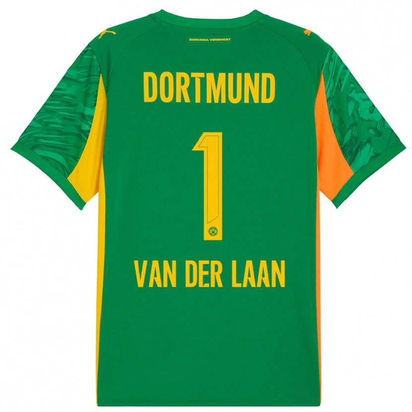 Danxen Heren Laura Van Der Laan #1 Groen Oranje Keepersshirt 2025/26 T-Shirt
