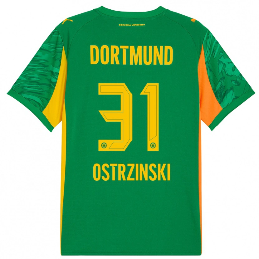 Danxen Heren Silas Ostrzinski #31 Groen Oranje Keepersshirt 2025/26 T-Shirt