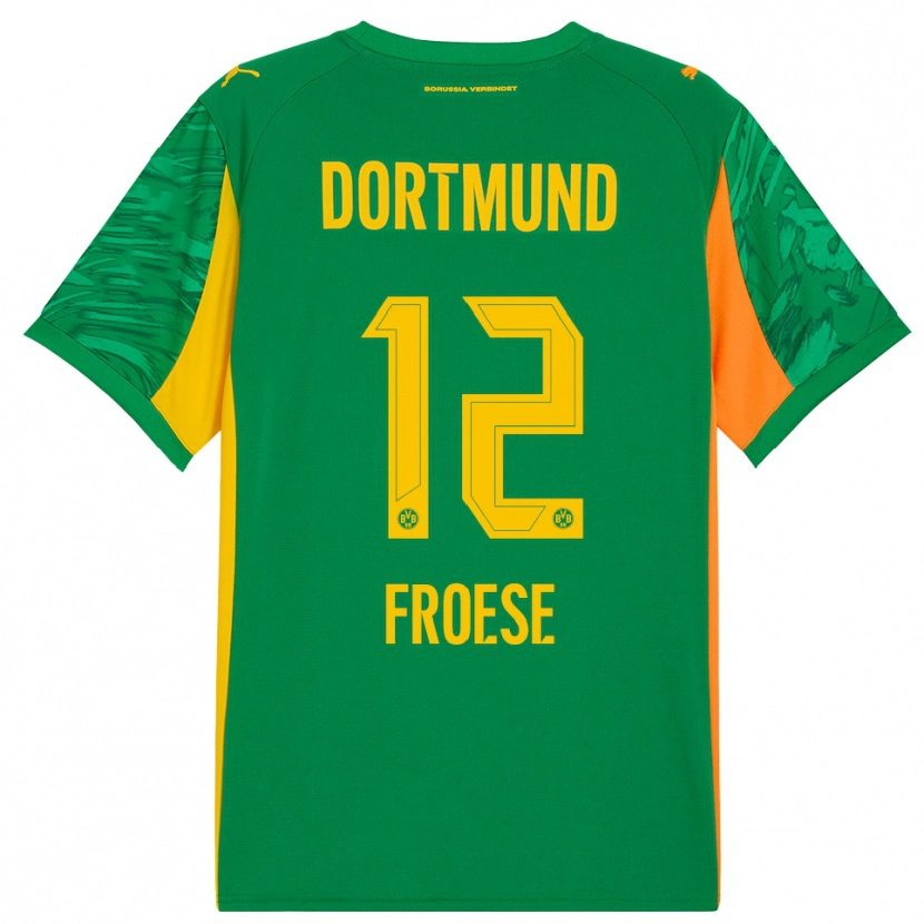 Danxen Heren Julien Froese #12 Groen Oranje Keepersshirt 2025/26 T-Shirt