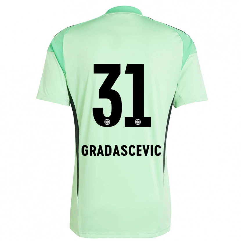Danxen Heren Meris Gradascevic #31 Licht Groen Zwart Keepersshirt 2025/26 T-Shirt