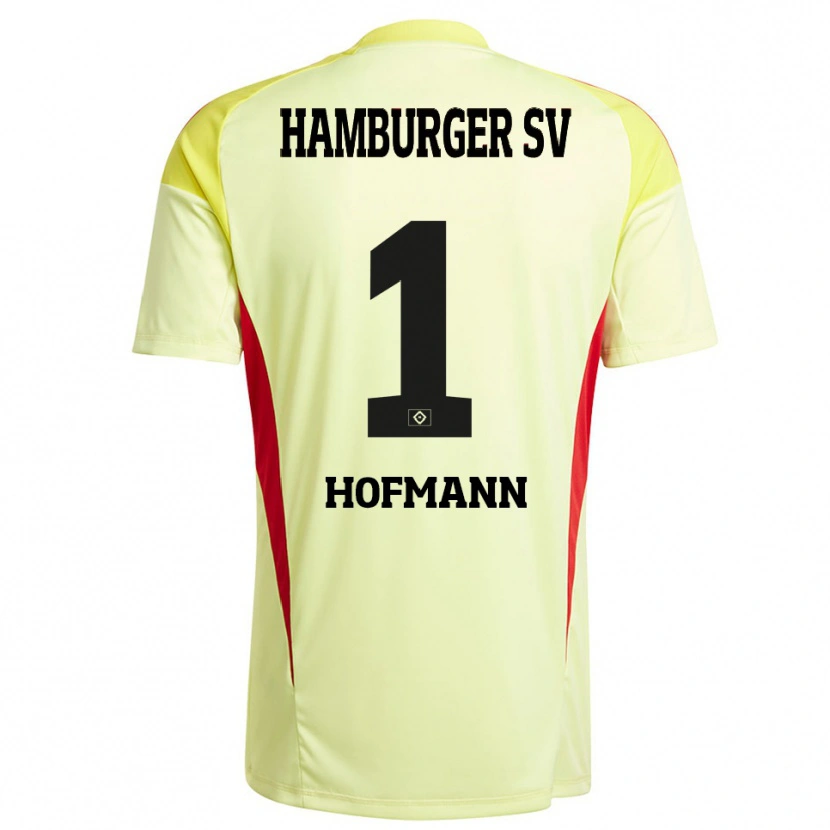 Danxen Heren Tobias Hofmann #1 Geel Zwart Rood Keepersshirt 2025/26 T-Shirt