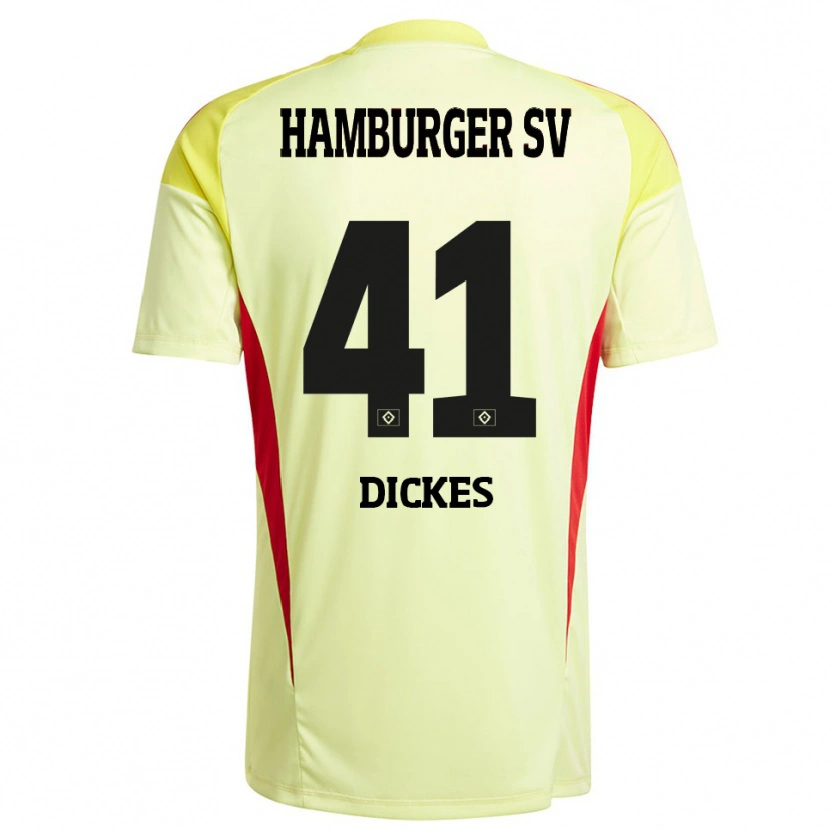 Danxen Heren Fernando Dickes #41 Geel Zwart Rood Keepersshirt 2025/26 T-Shirt