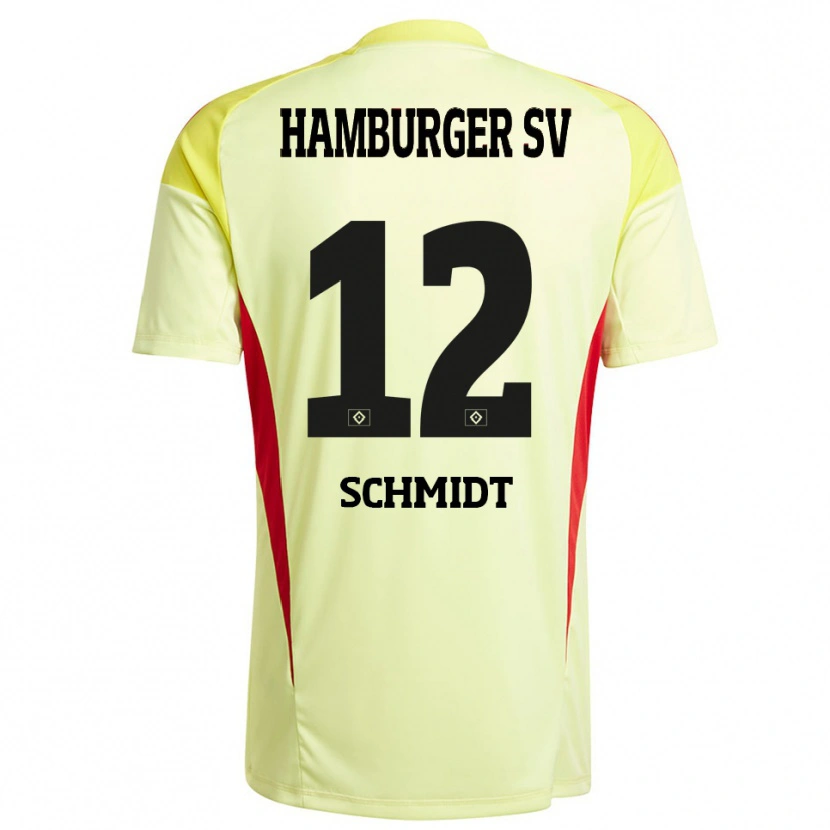 Danxen Heren Bennet Schmidt #12 Geel Zwart Rood Keepersshirt 2025/26 T-Shirt