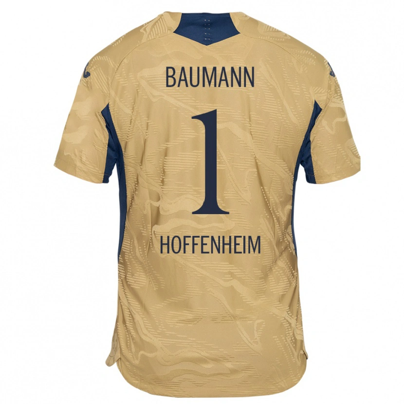 Danxen Heren Oliver Baumann #1 Tan Zwart Keepersshirt 2025/26 T-Shirt