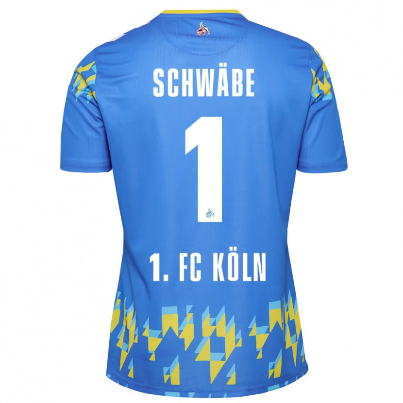 Danxen Heren Marvin Schwäbe #1 Korenbloemblauw Keepersshirt 2025/26 T-Shirt