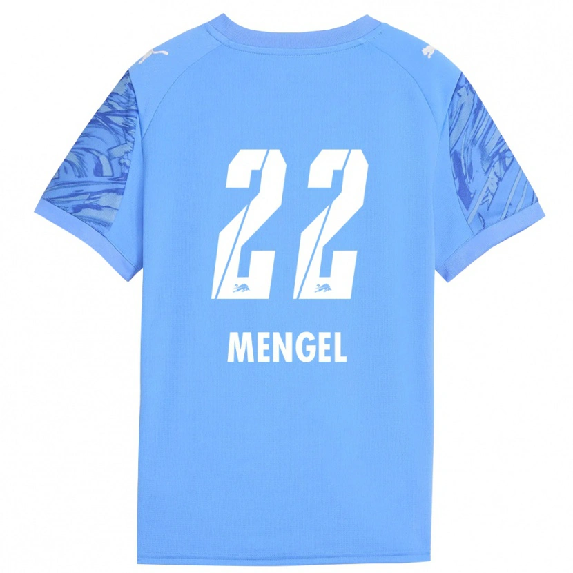 Danxen Heren Luca Mengel #22 Koninklijk Blauw Rood Keepersshirt 2025/26 T-Shirt
