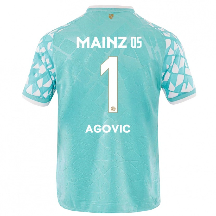 Danxen Heren Daris Agovic #1 Turquoise Wit Keepersshirt 2025/26 T-Shirt