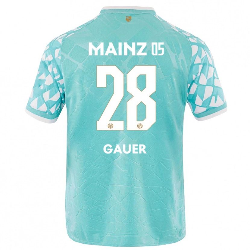 Danxen Heren Luke Gauer #28 Turquoise Wit Keepersshirt 2025/26 T-Shirt