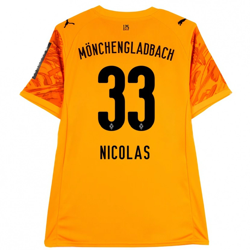 Danxen Heren Moritz Nicolas #33 Oranje Geel Zwart Keepersshirt 2025/26 T-Shirt